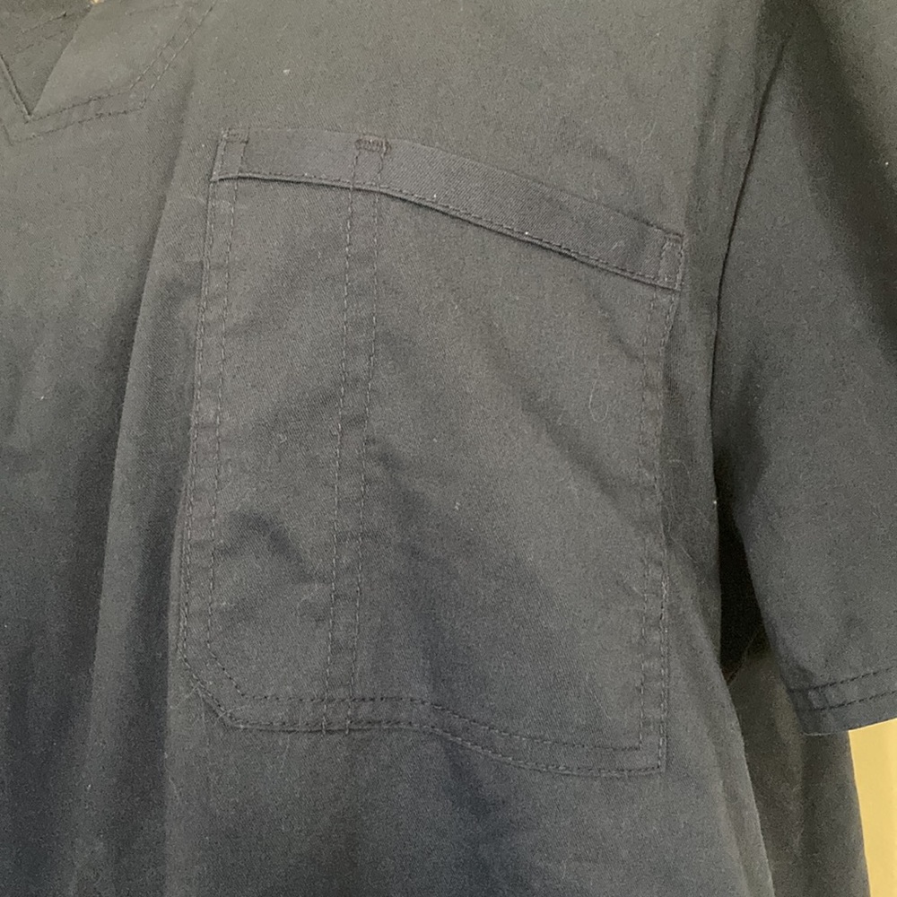 Cherokee navy blue scrub shirt - Picture 3 of 3